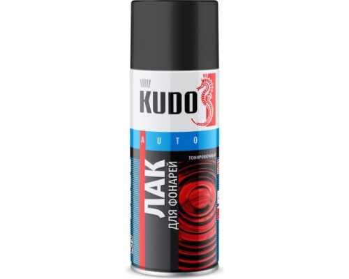 Лак акриловый для тонировки фар глянцевый KUDO KU-9021 черный 520мл