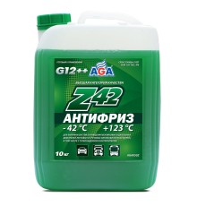 Антифриз AGA Z-42 G12++ готовый -42C зеленый AGA050Z 10кг