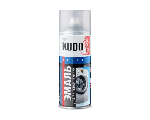 Эмаль акриловая белая глянцевая KUDO KU-1311 для бытовой техники 520мл