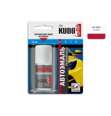 Эмаль алкидная красная глянцевая KUDO KU-70309 для металла с кисточкой (гренадер 309) 15мл