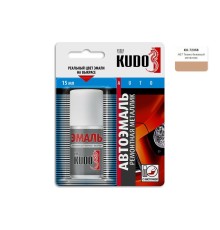 Эмаль базовая темно-бежевая KUDO KU-72358 для металла с кисточкой Hyundai H07 ТАГАЗ 15мл
