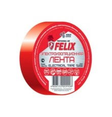 Изолента ПВХ красная FELIX Electrical tape 19ммX10м 410040171