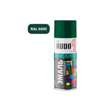 Эмаль алкидная глубоко-зеленая глянцевая KUDO KU-10085 универсальная RAL 6005 520мл
