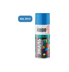 Эмаль алкидная голубая глянцевая KUDO KU-1010 универсальная RAL 5012 520мл