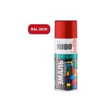Эмаль алкидная красная глянцевая KUDO KU-1003 универсальная RAL 3020 520мл