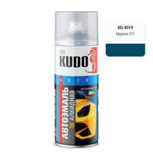 Эмаль алкидная серо-синяя глянцевая KUDO KU-4019 для металла автомобильная ремонтная (мурена 377) 520мл