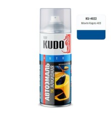 Эмаль алкидная синяя глянцевая KUDO KU-4022 для металла автомобильная ремонтная (монте карло 403) 520мл