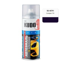 Эмаль алкидная темно-фиолетовая глянцевая KUDO KU-40791 для металла автомобильная ремонтная (солярис 791) 520мл