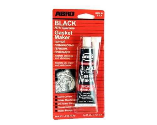 ABRO 12AB42R Герметик силиконовый черный 42.5гр