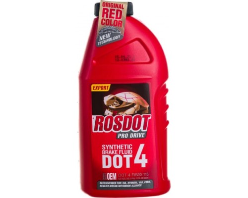 ROSDOT 430110011 Тормозная жидкость 4 PRO DRIVE RED 455гр