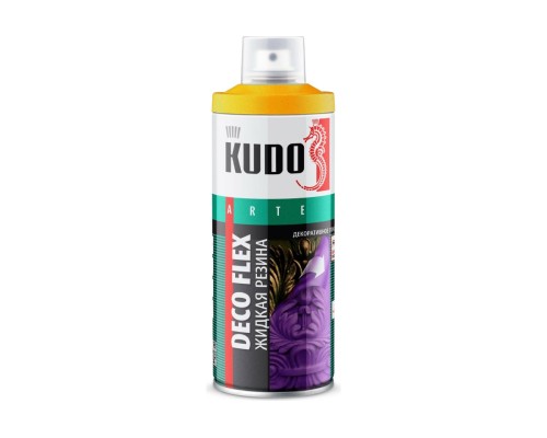 Краска жидкая резина золото KUDO KU-5531 Deco Flex  520мл